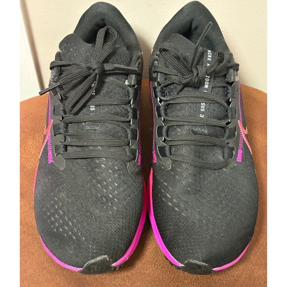 NIKE MEN'S AIR ZOOM PEGASUS 38 RUNNING ATHLETIC TRAINING SHOES SIZE 7.5 BLACK - Picture 3 of 9